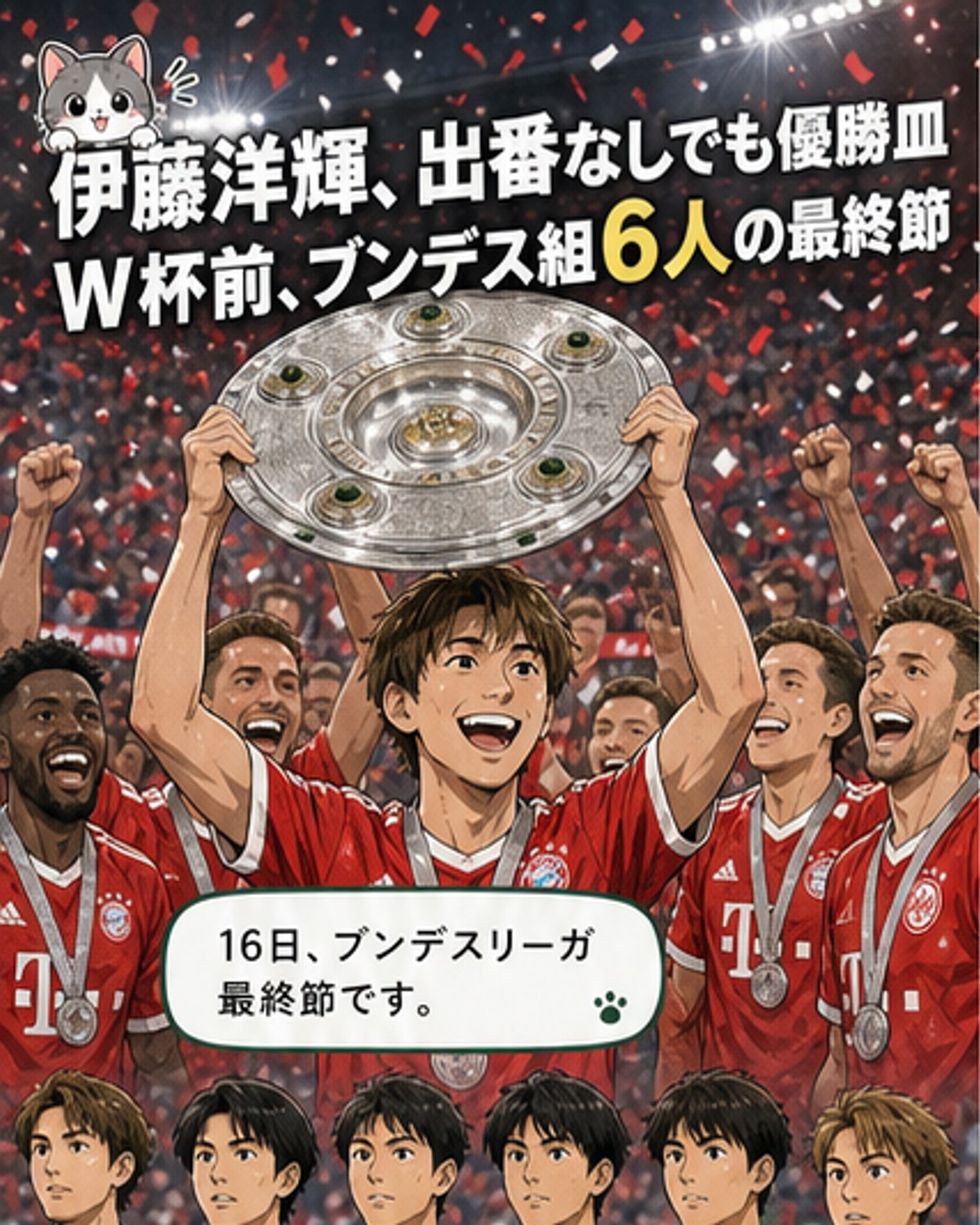 W杯日本代表6人がブンデス最終節を完走