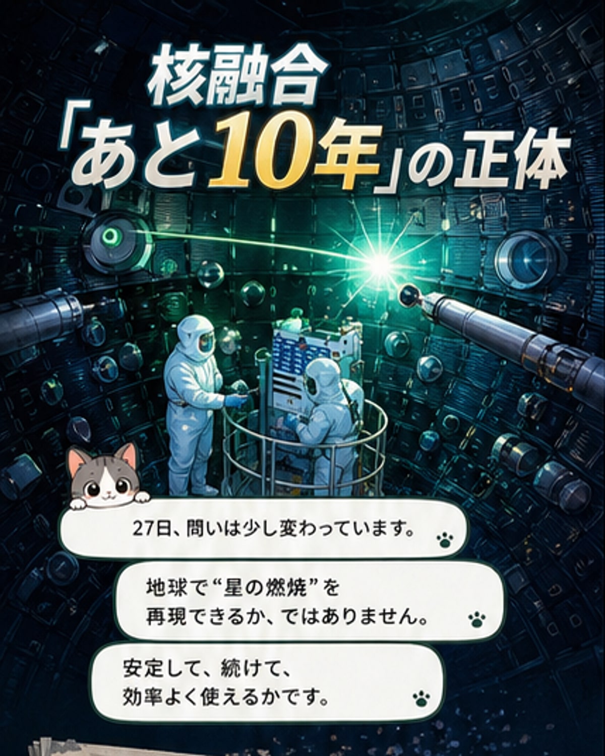 核融合エネルギー、なぜ「あと10年」？