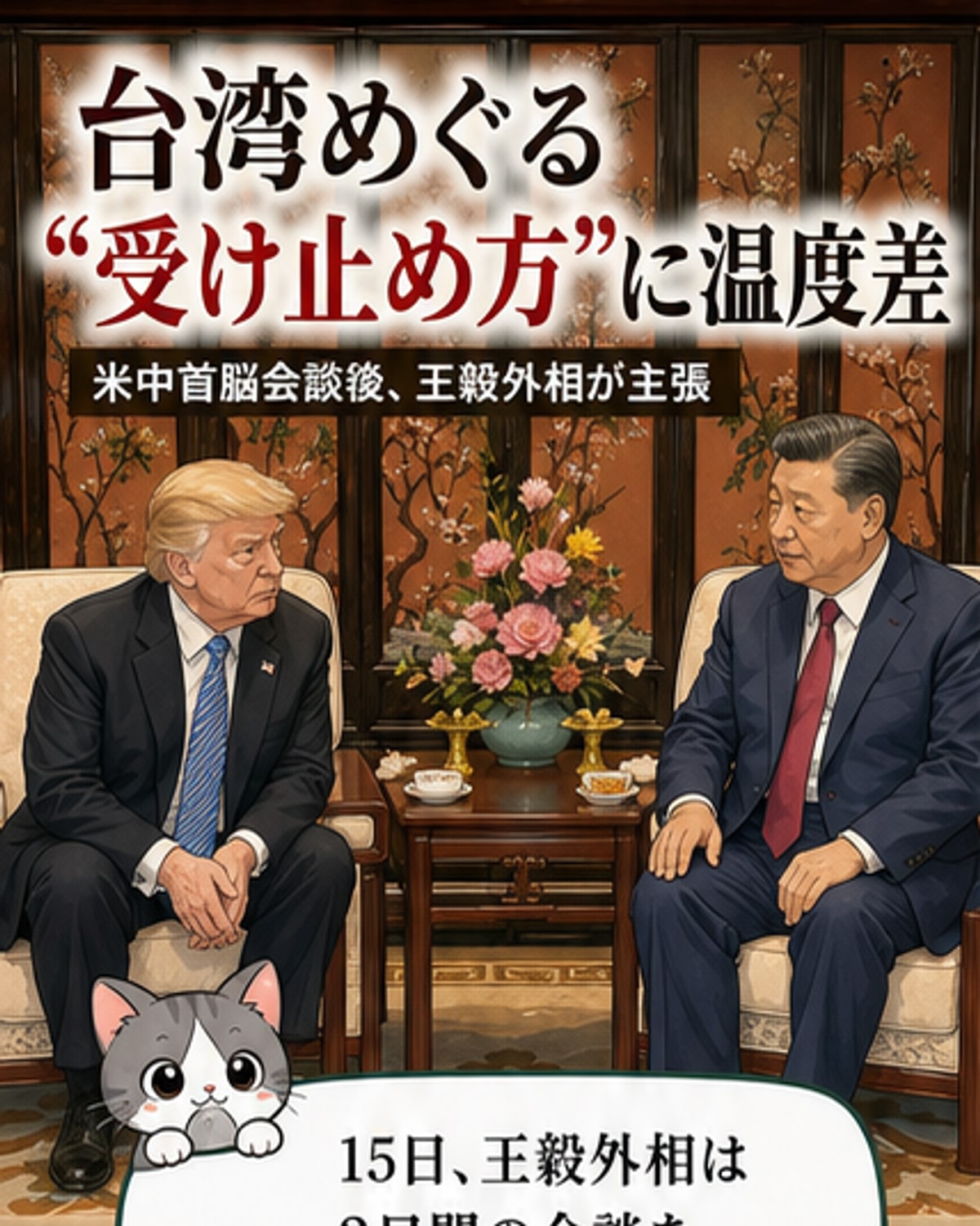 米中首脳会談で台湾問題の合意か