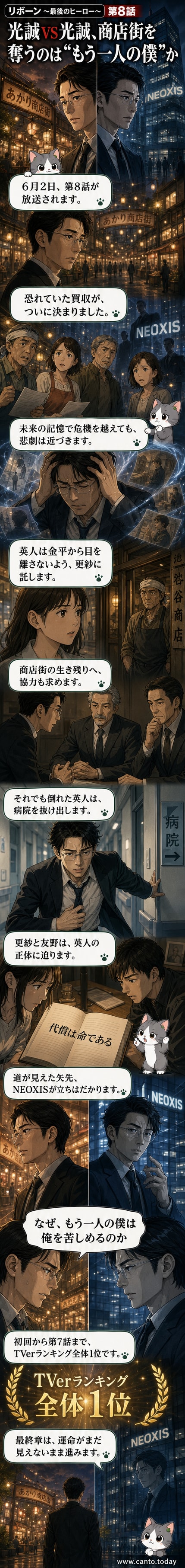 ドラマ『リボーン』のシーン。高橋一生演じる二つのキャラクターが対峙する映像。