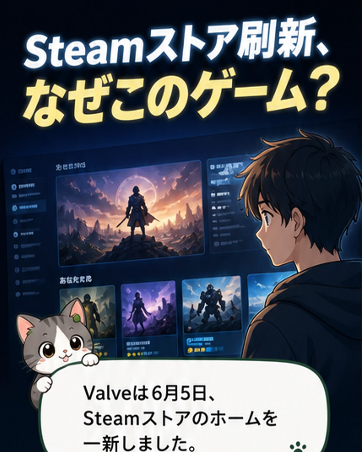 Steamストアが全面刷新