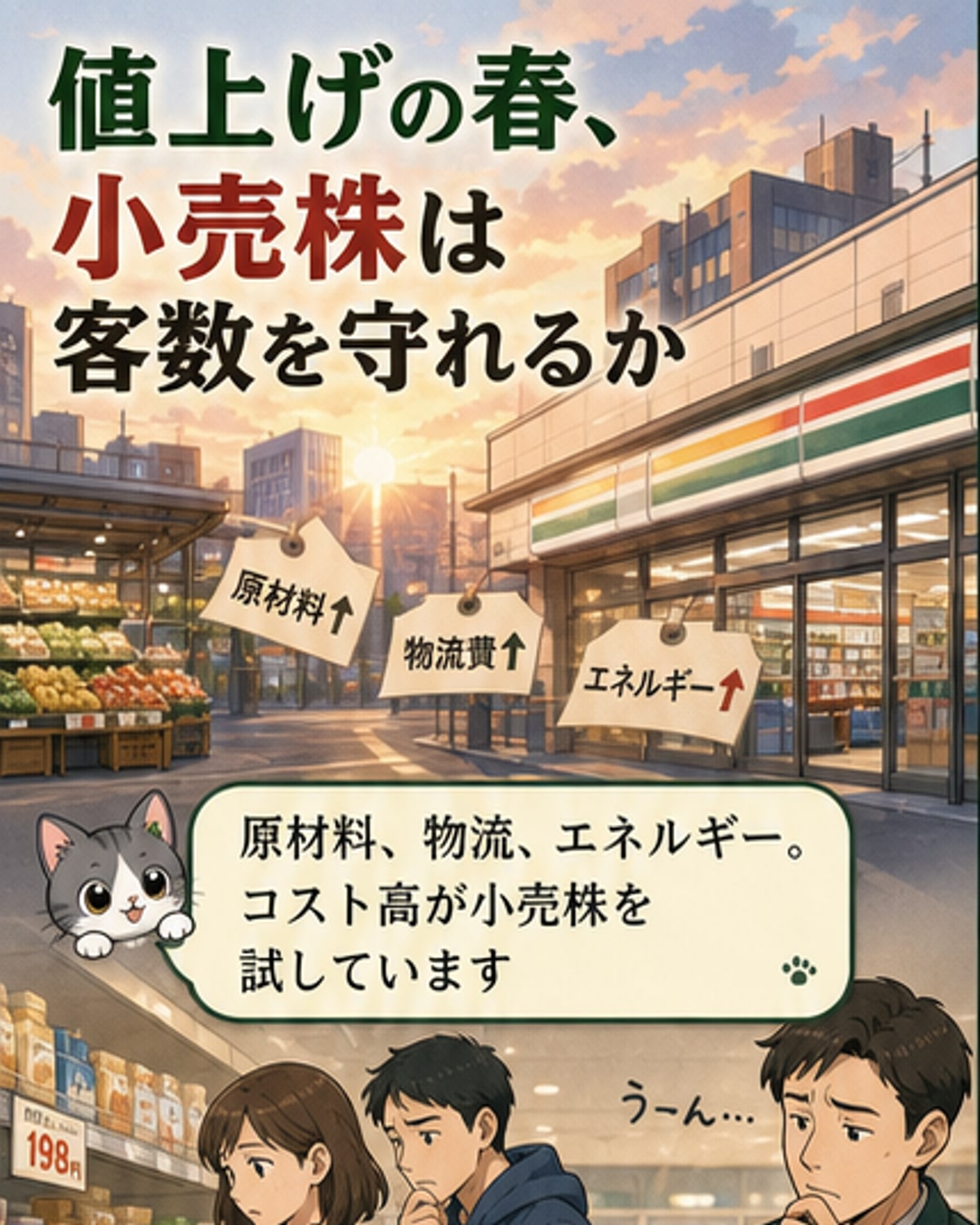物価高で小売株の分かれ道