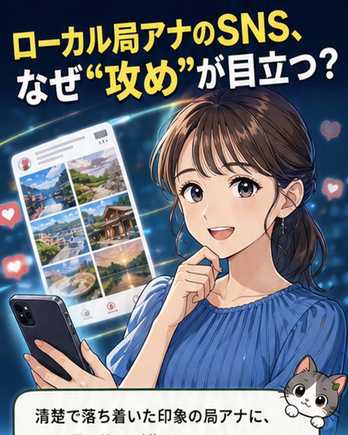ローカル局アナの“あざとSNS”が話題