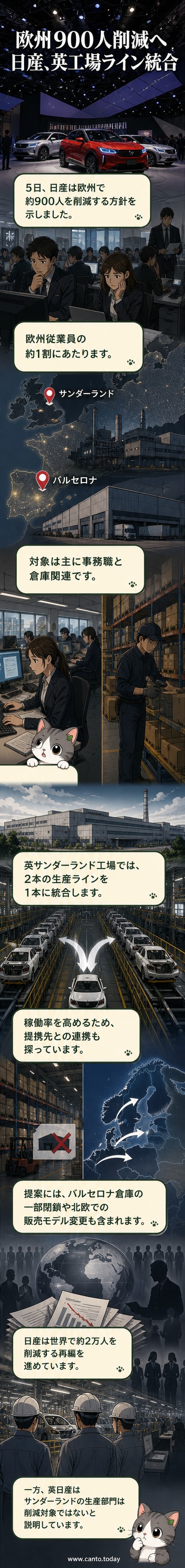 日産のロゴが掲げられたブースがある展示会の様子。背景には電気自動車が展示されています。