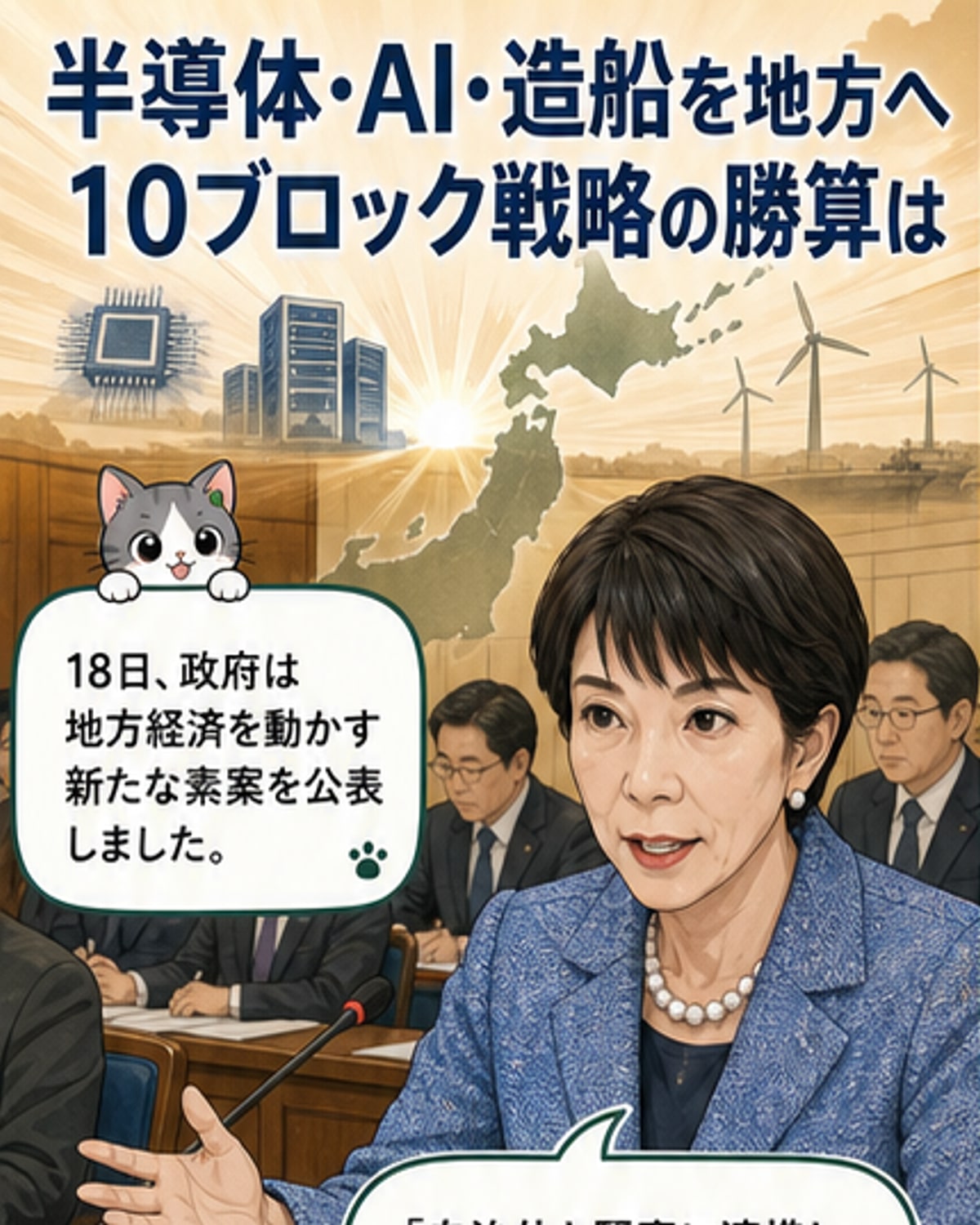 半導体やAIを10地域に集積
