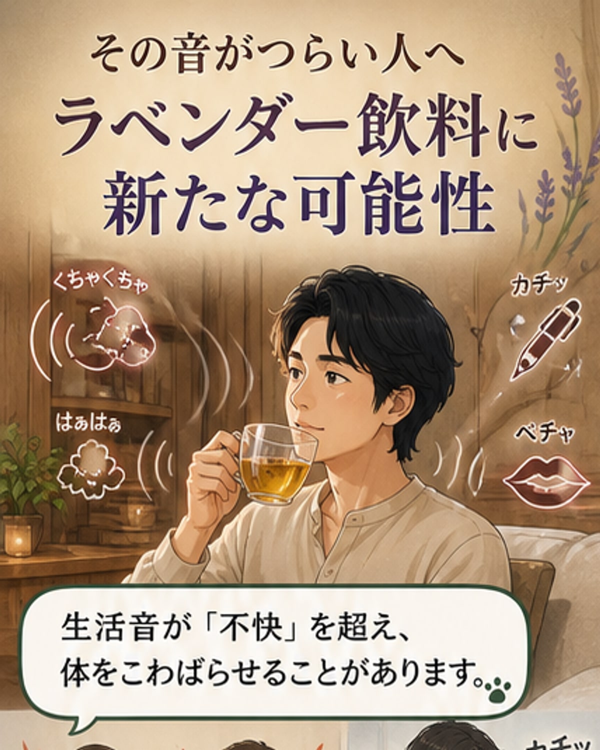 ミソフォニアの苦痛を和らげる飲み物が判明