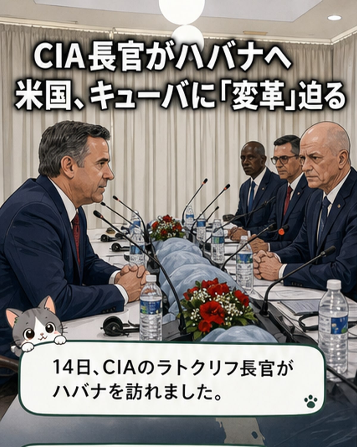 CIA長官がハバナ訪問、米が求める「変革」とは