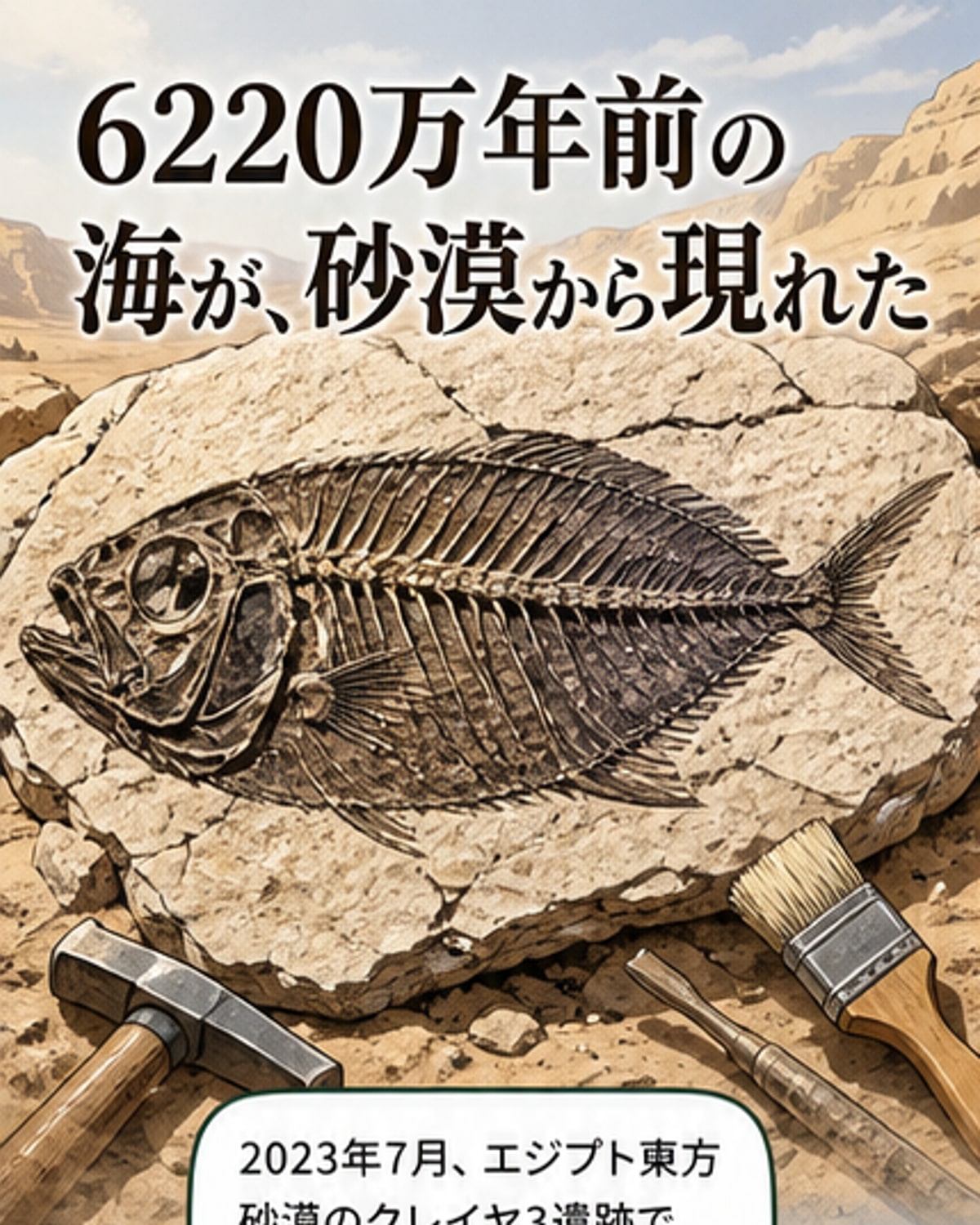 6220万年前の魚の化石群発見