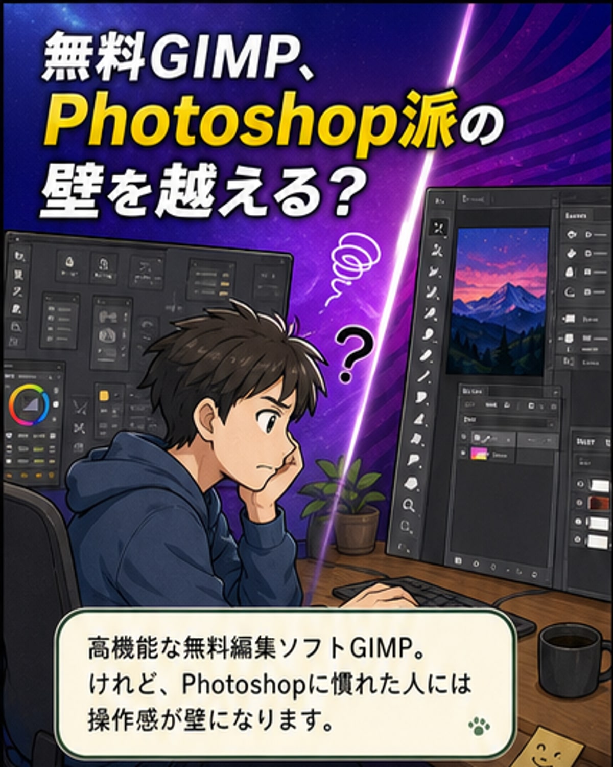 GIMPがPhotoshop風に使えるようになるパッチ登場