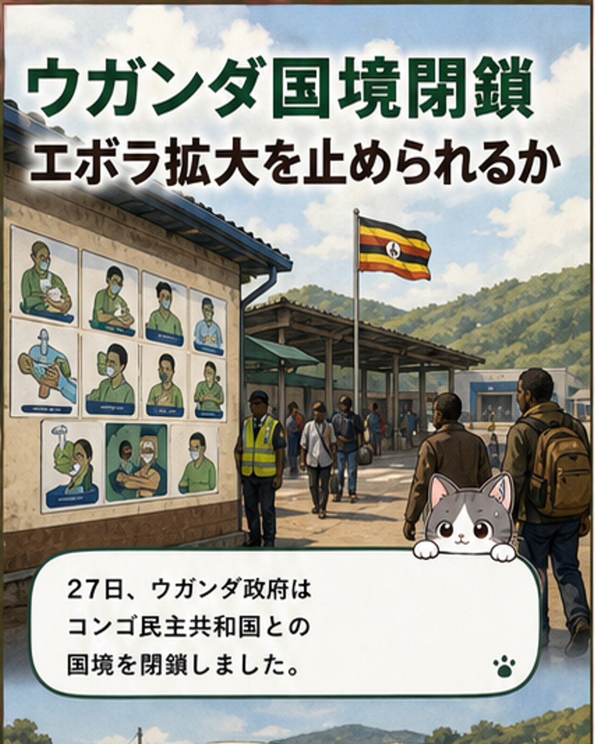 ウガンダ、エボラで国境閉鎖