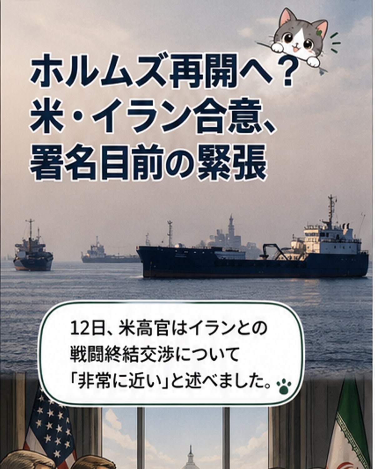 米とイラン、戦闘終結目前