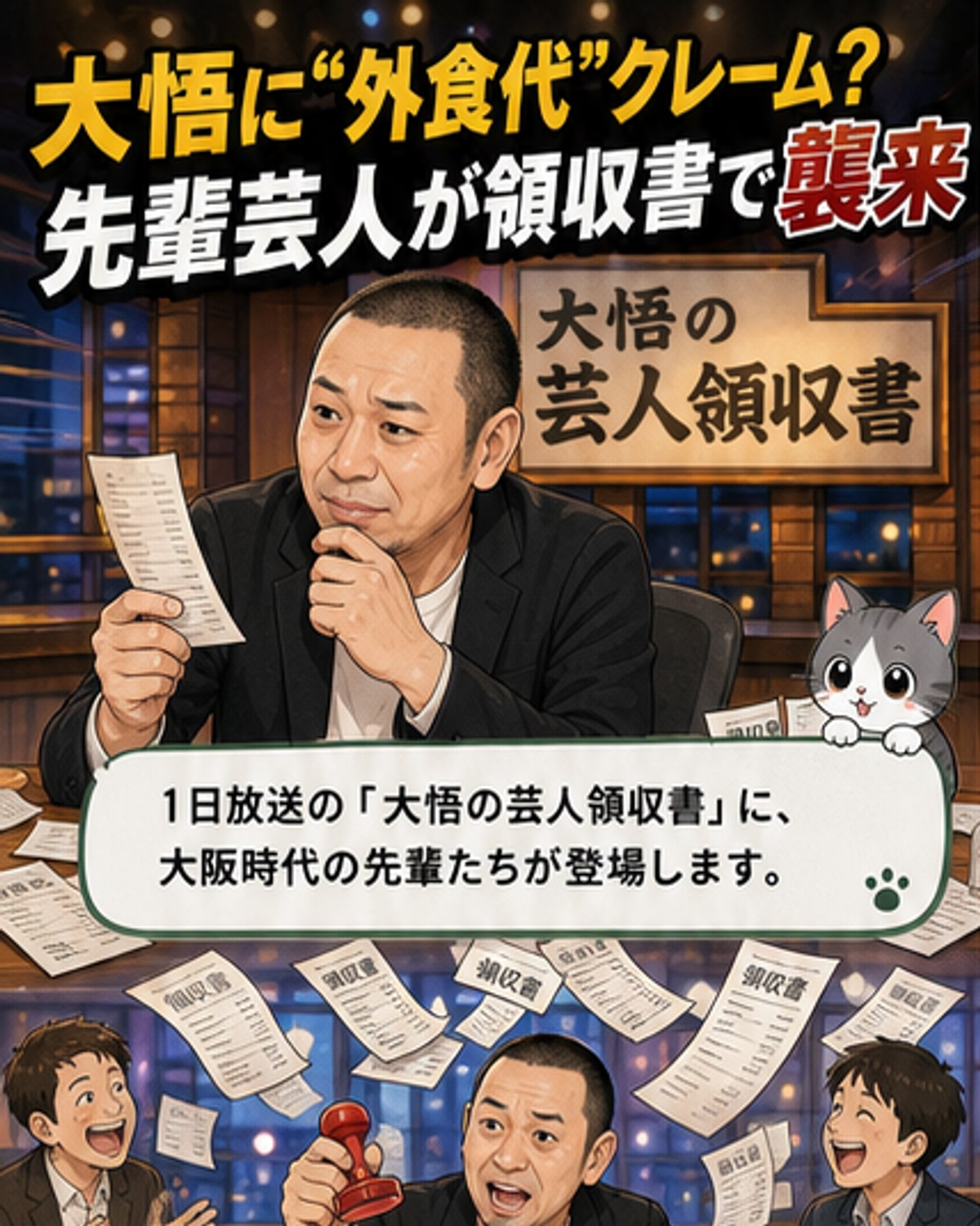 千鳥大悟、先輩芸人に説教される