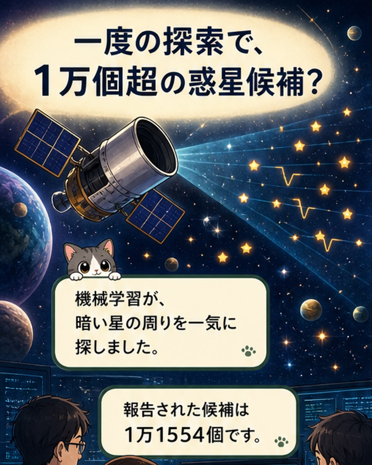 1回の調査で1万個超の系外惑星候補