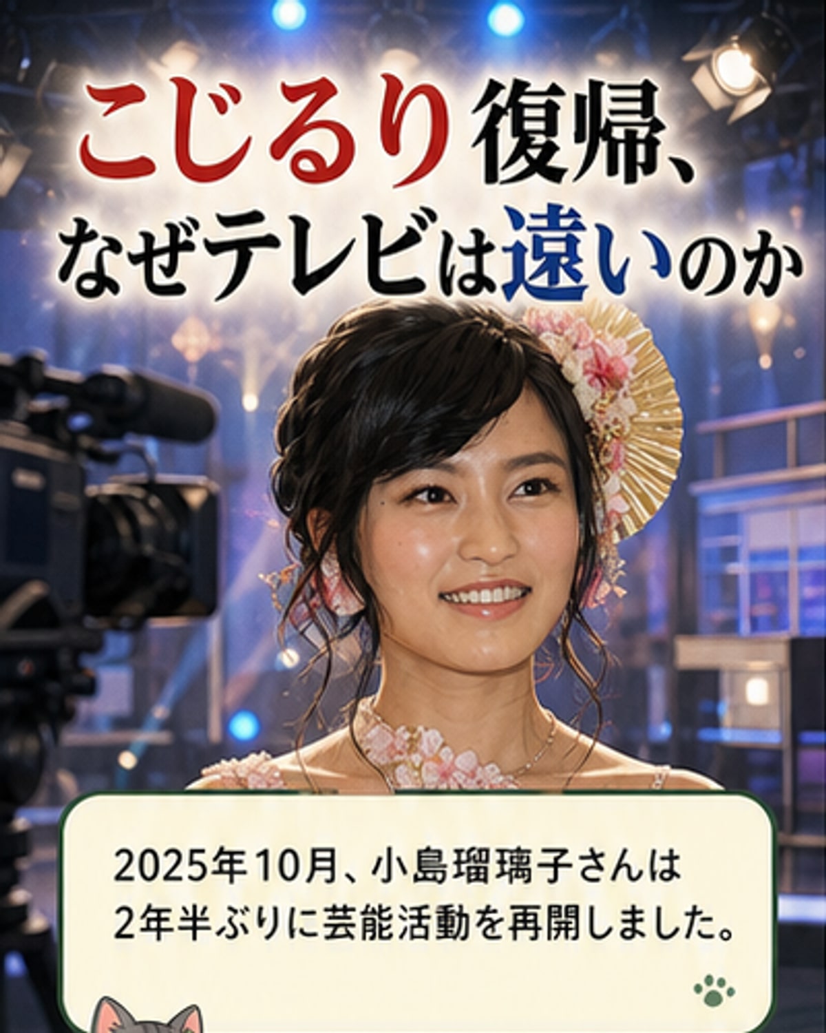 小島瑠璃子、テレビ復帰が遠のく理由