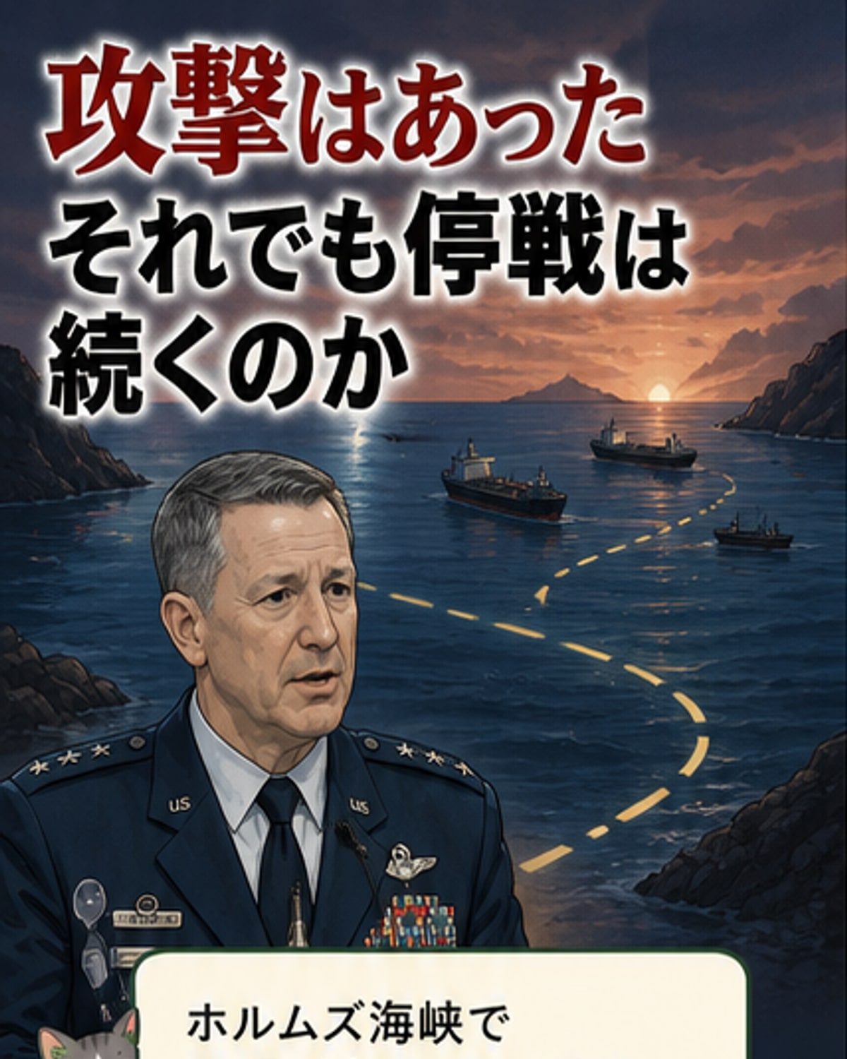 ホルムズ海峡、攻撃続くも停戦維持
