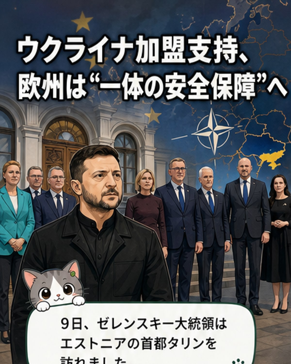 ウクライナNATO加盟、北欧・バルト8カ国が支持