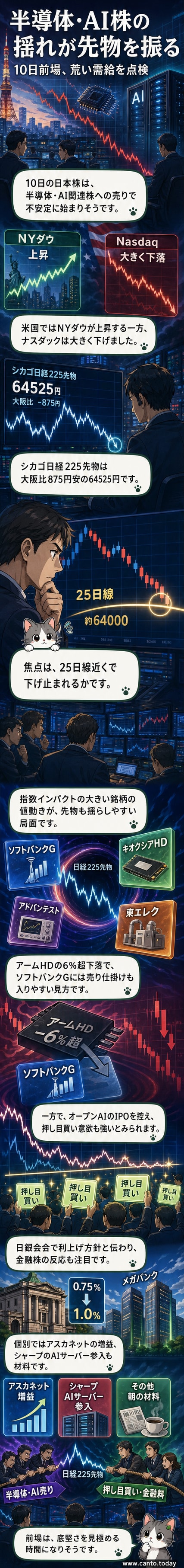 シャープのロゴとAIサーバーのコンセプトイメージが並ぶ、テクノロジー革新を象徴するカバーイラスト