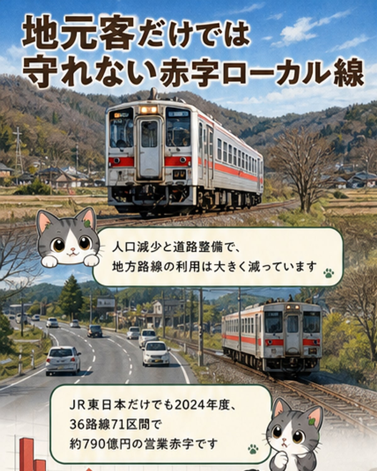 赤字地方線、観光列車化で生き残り