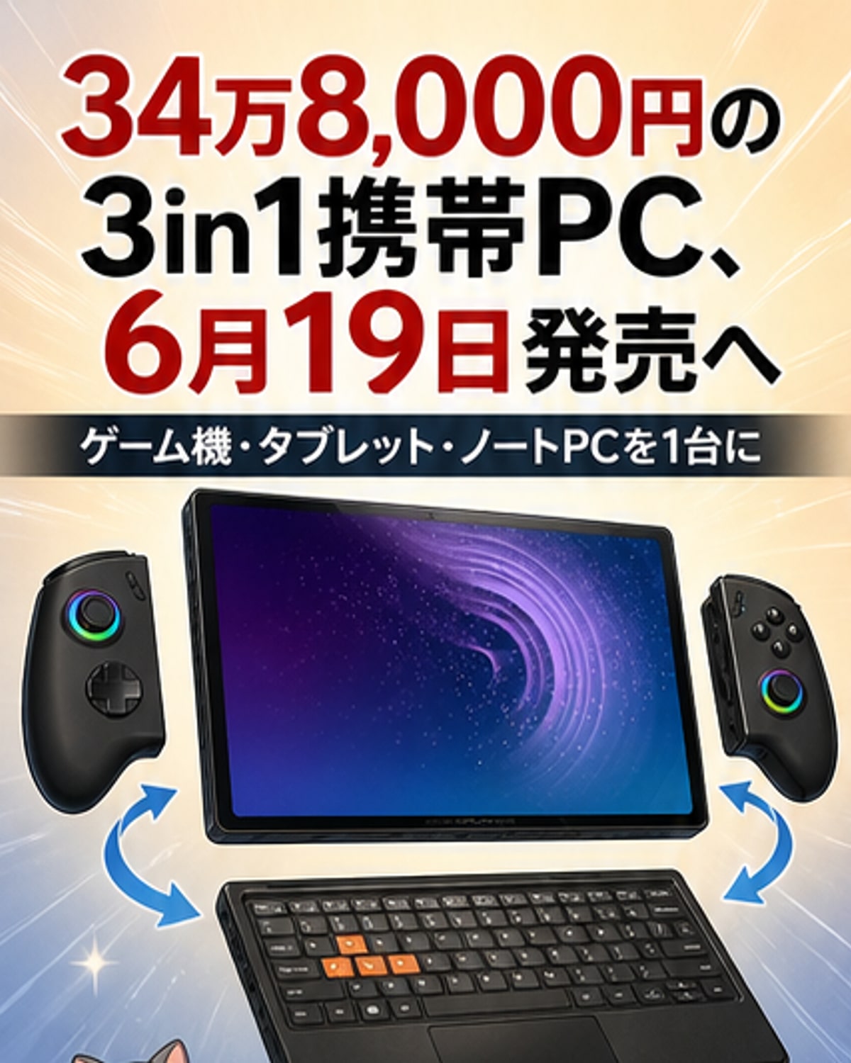 3in1ゲーミングデバイス発売
