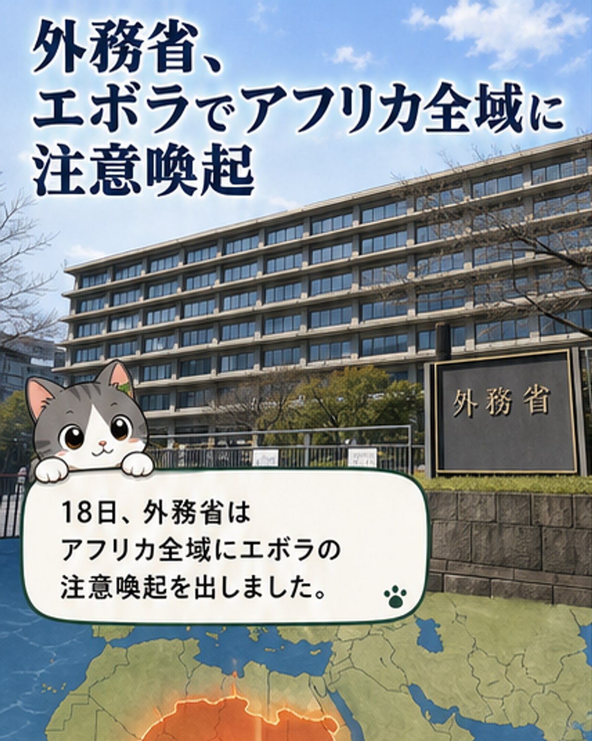 エボラでアフリカ全域に注意喚起