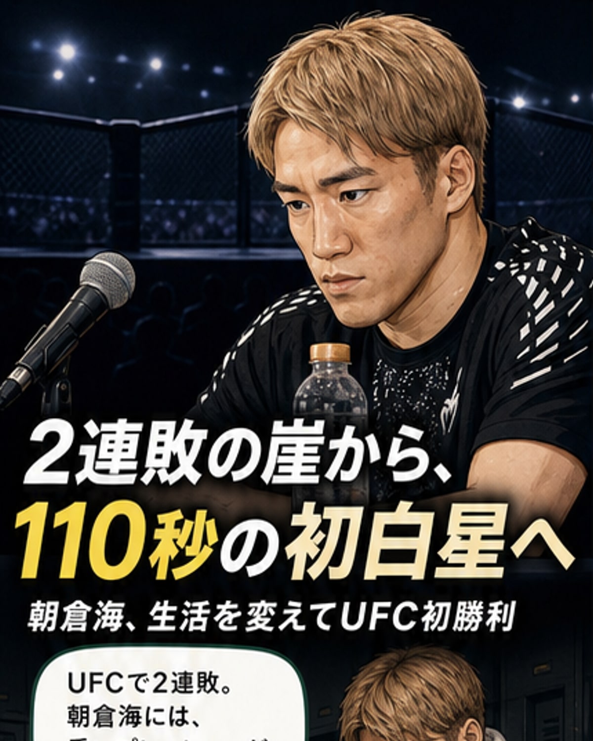 朝倉海、110秒KOでUFC初勝利