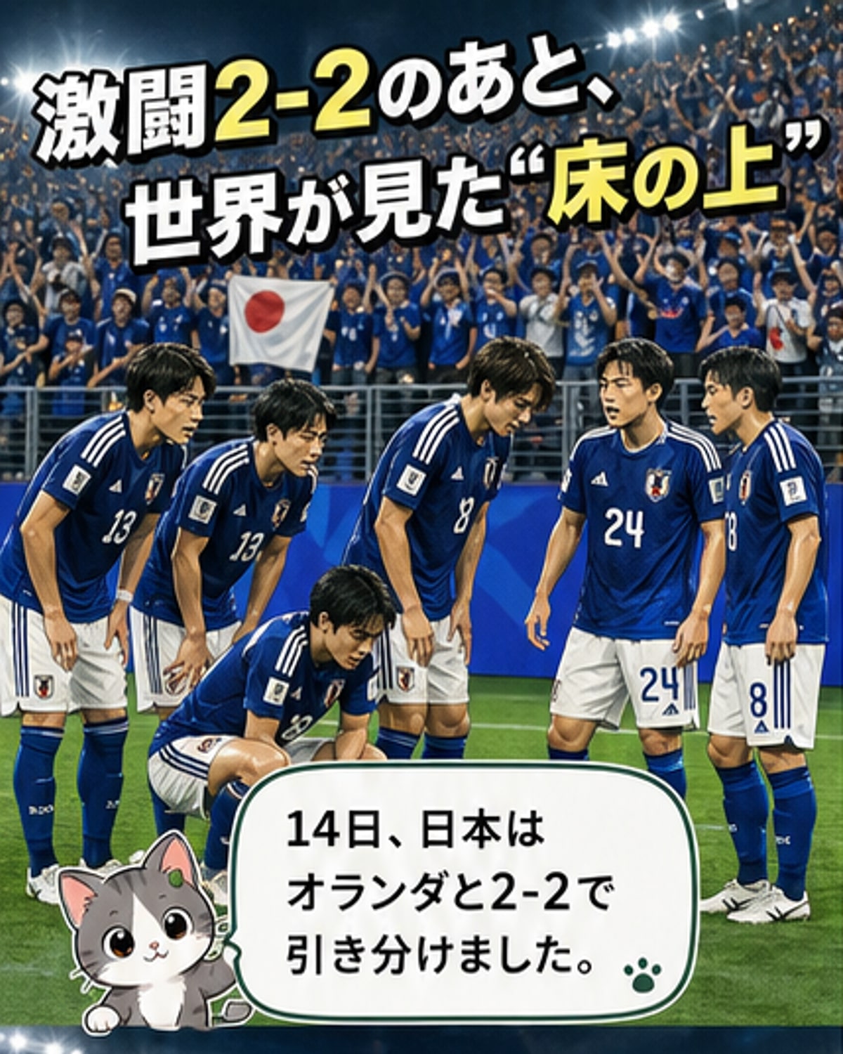 日本代表が去ったロッカーが話題