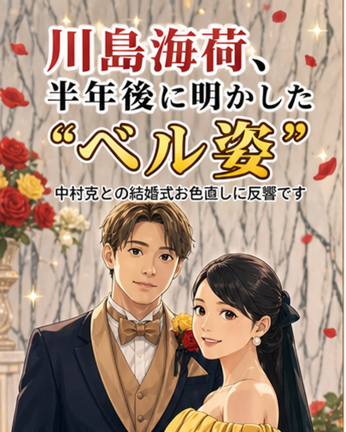 ディズニー婚の美男美女