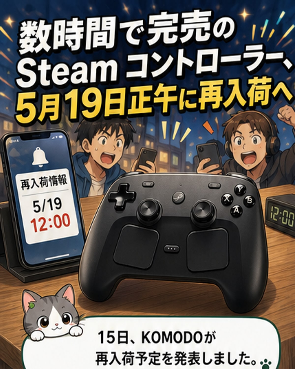 Steamコントローラーが再入荷