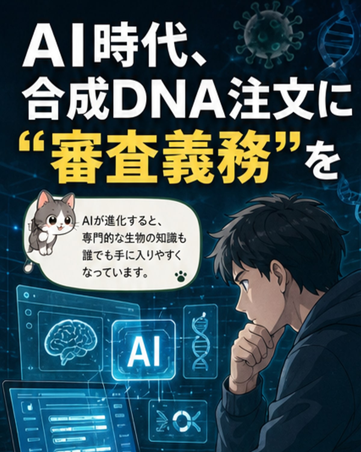AIが生物兵器設計を可能に