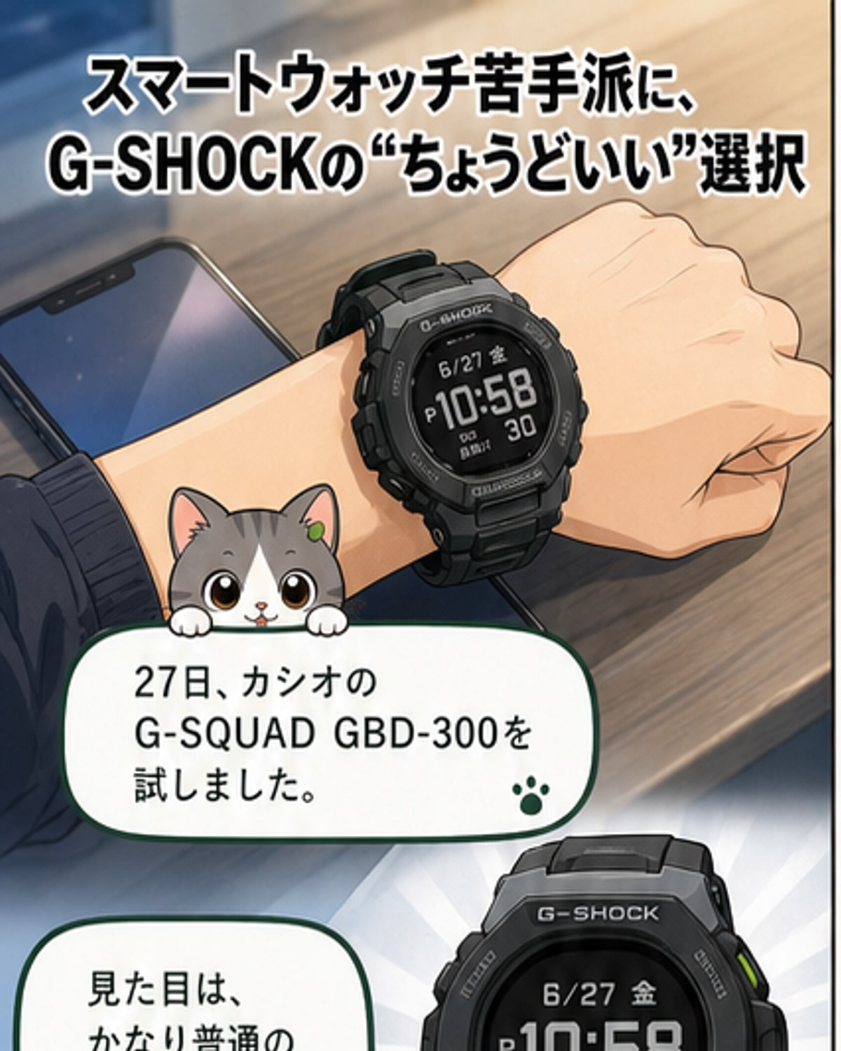 G-SHOCKに「あっさりスマート」の新境地