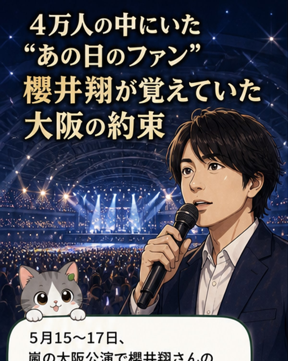 櫻井翔、何年も前のファンと再会