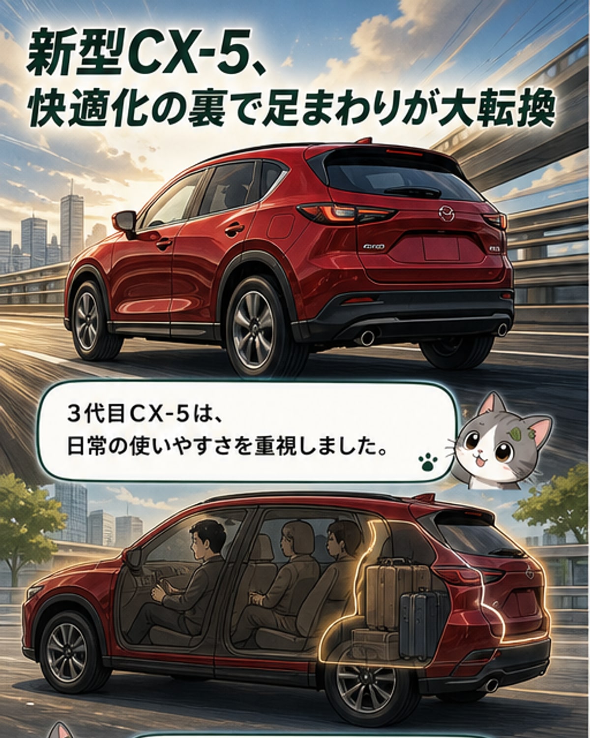 マツダ新型CX-5 足回りの進化