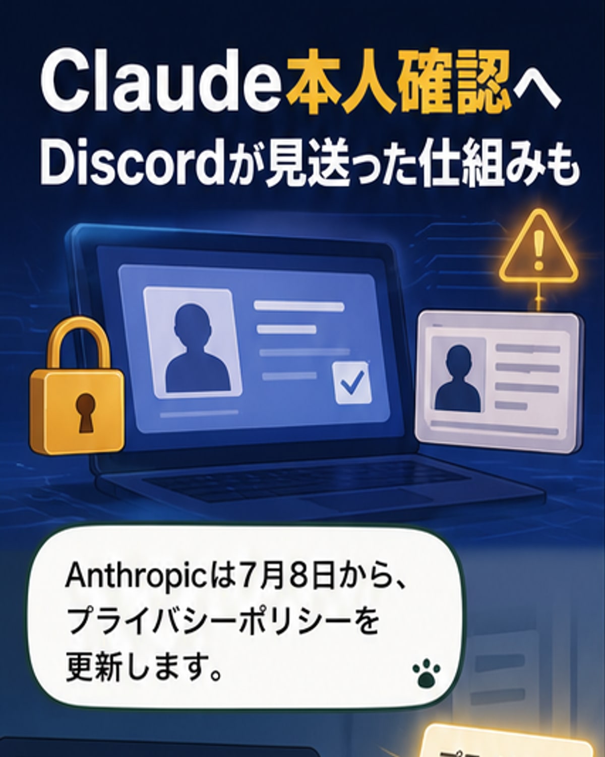 Anthropic、7月8日から本人確認導入
