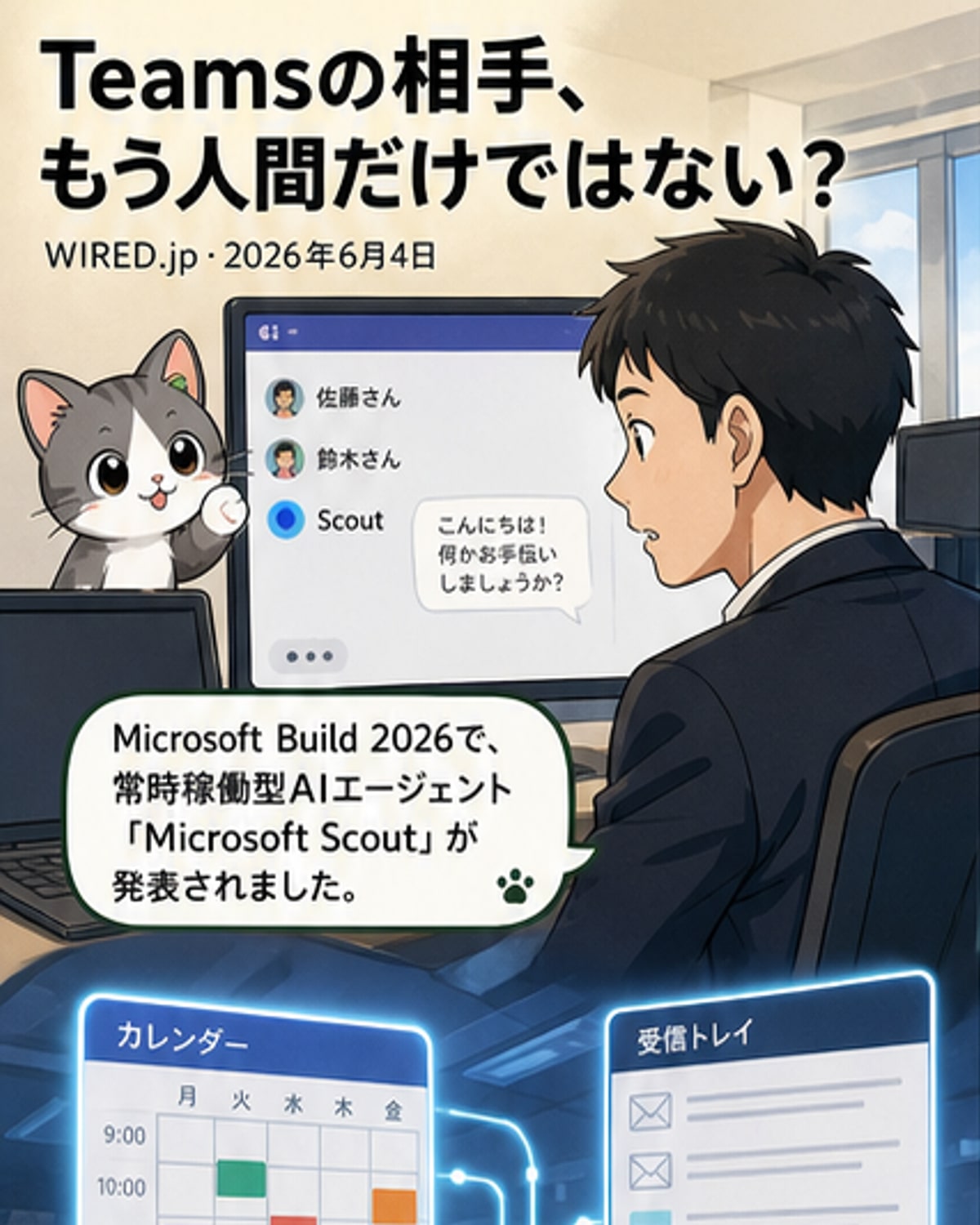 ログオフしないAI同僚「Scout」