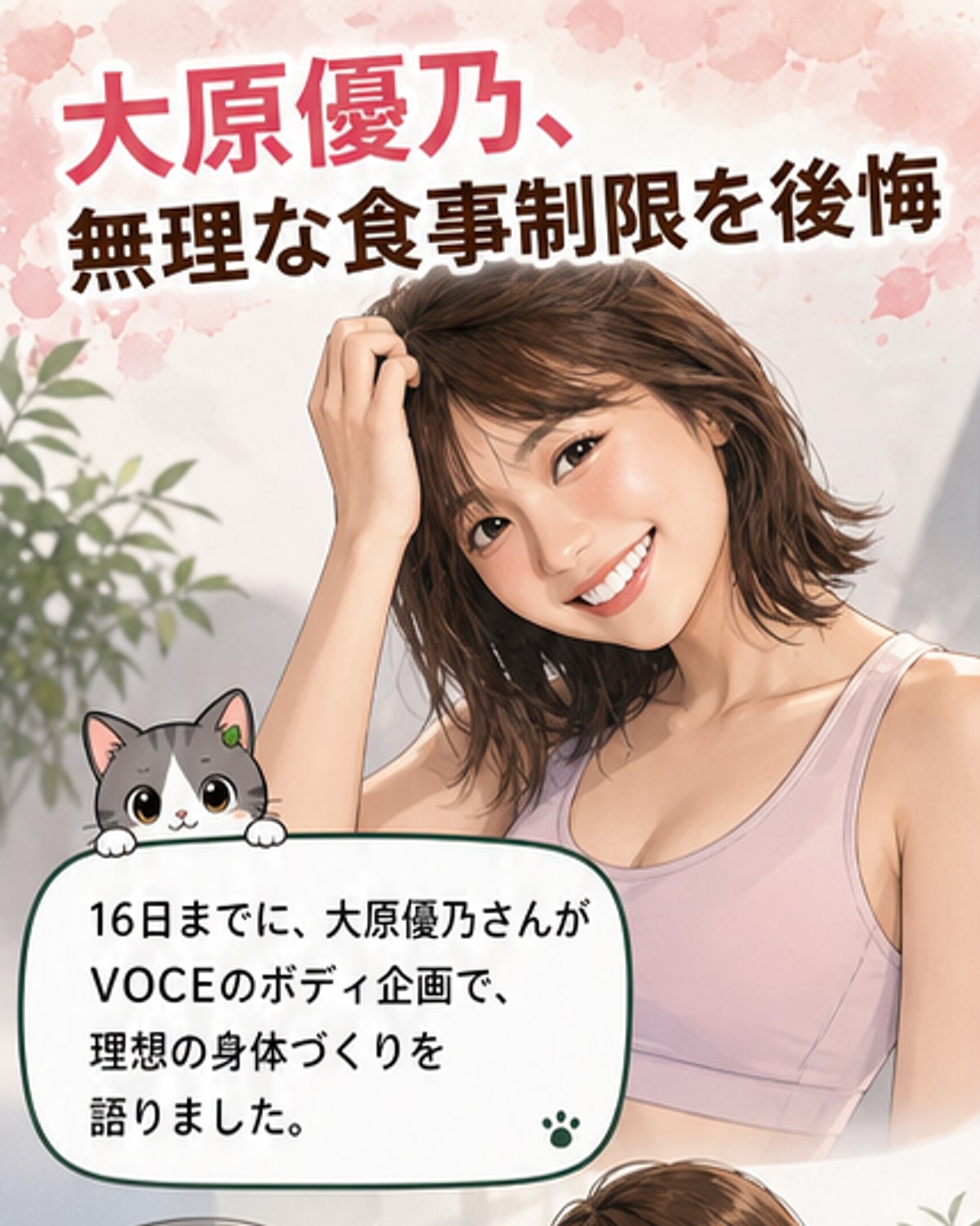 大原優乃、過酷ダイエットを後悔