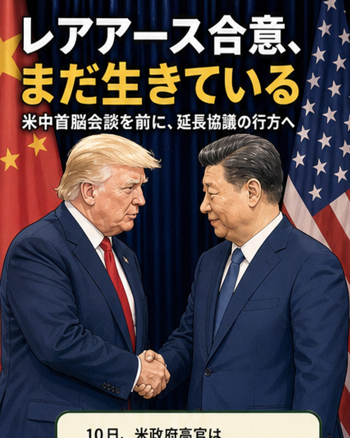 レアアース輸出規制合意、米政府が継続確認