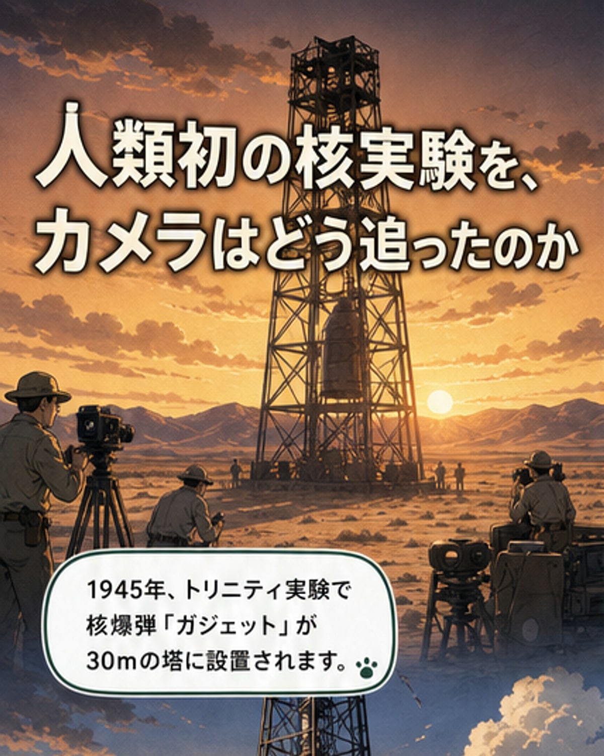 人類初の核実験をどう撮影したか