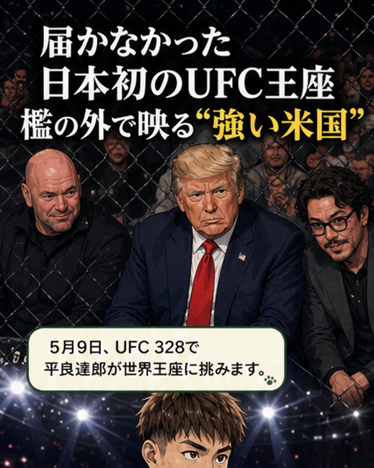 UFC王者ヴァン、トランプも注目