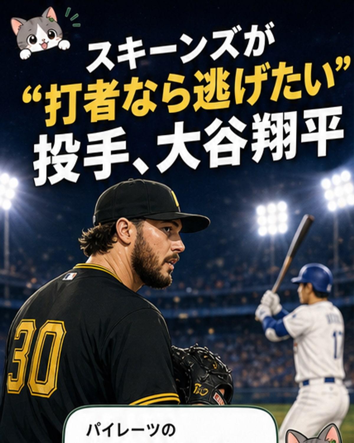 「打者でなくて本当に良かった」