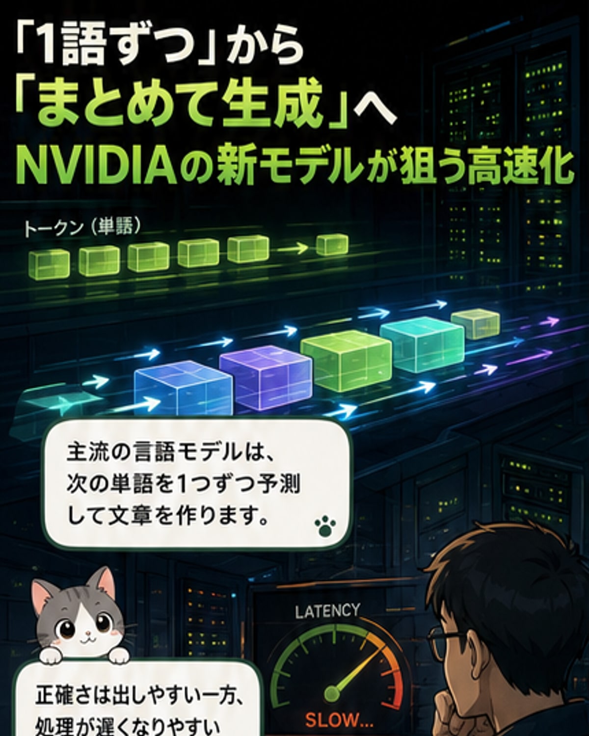 NVIDIA、複数単語を一気に生成するAI言語モデル発表
