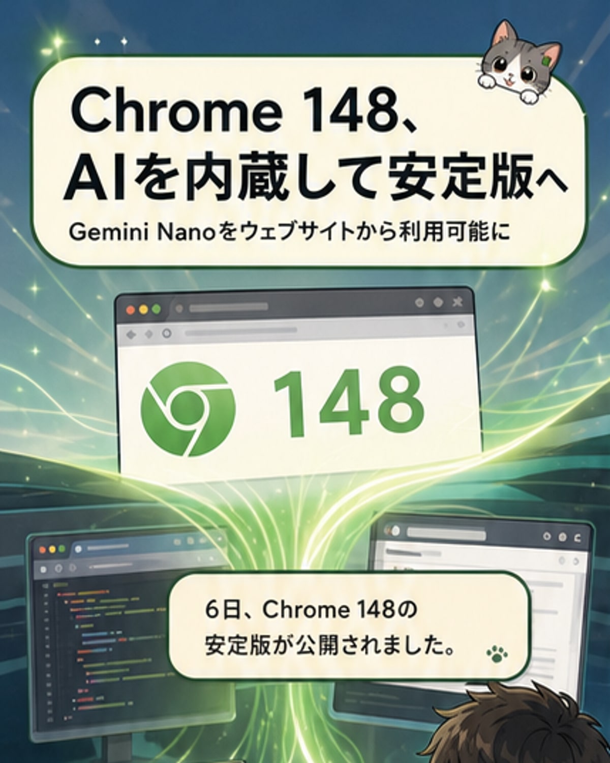 ChromeにGemini Nano搭載