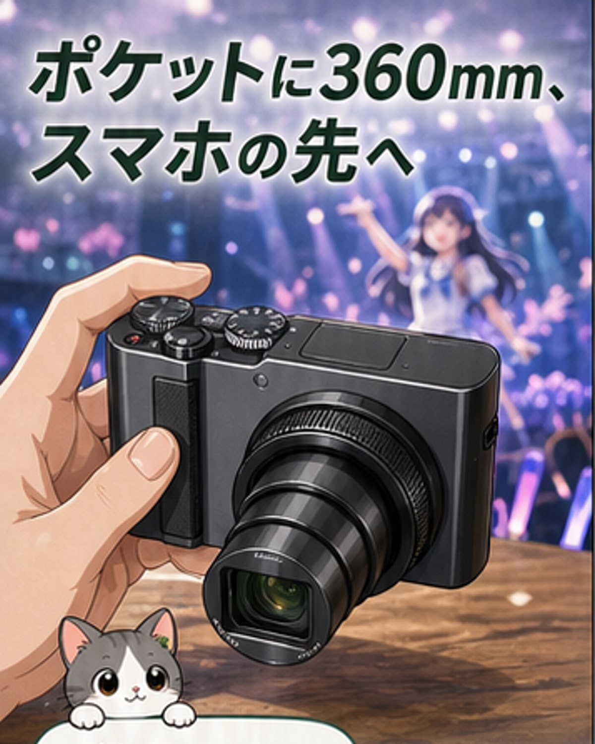 1型センサーで15倍ズーム、パナソニック新コンデジ