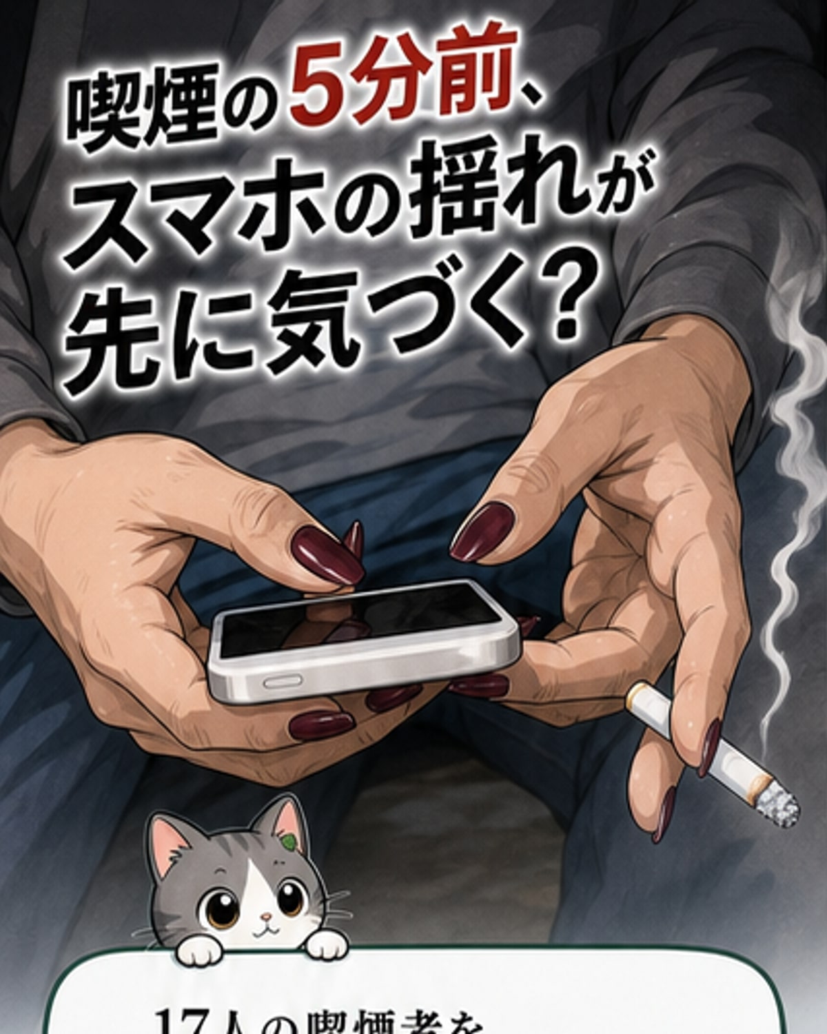 スマホの動きで喫煙衝動を予測