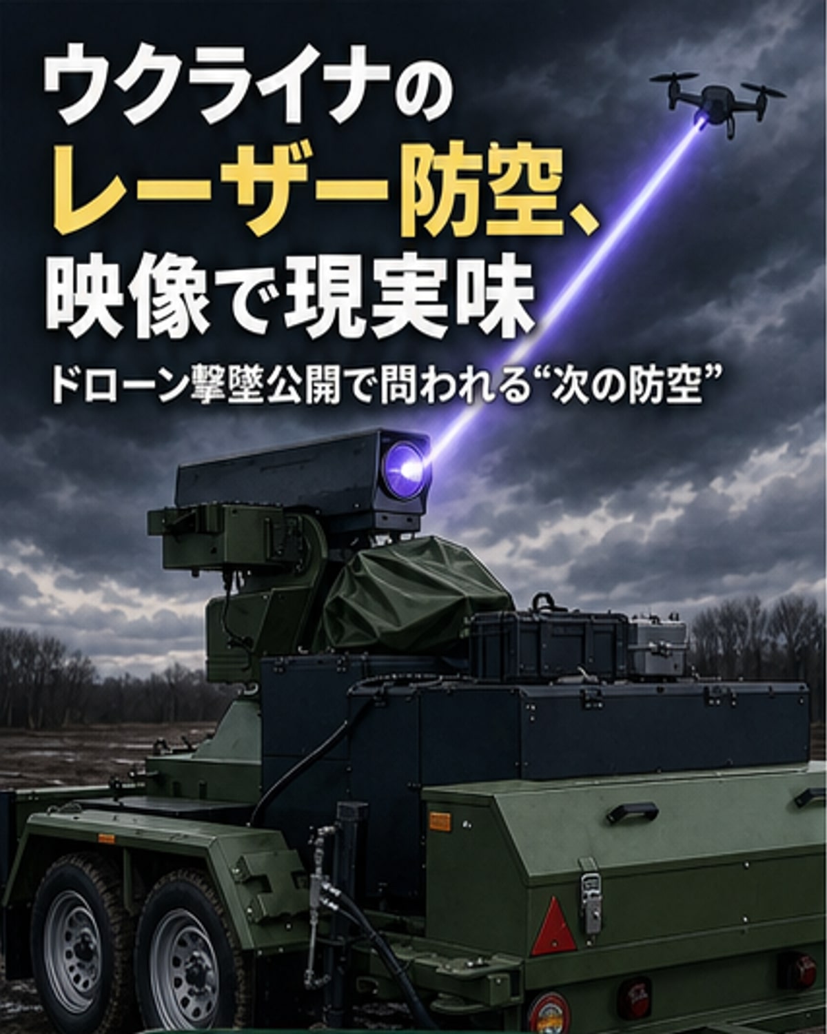 ウクライナ軍、レーザーでドローン撃墜