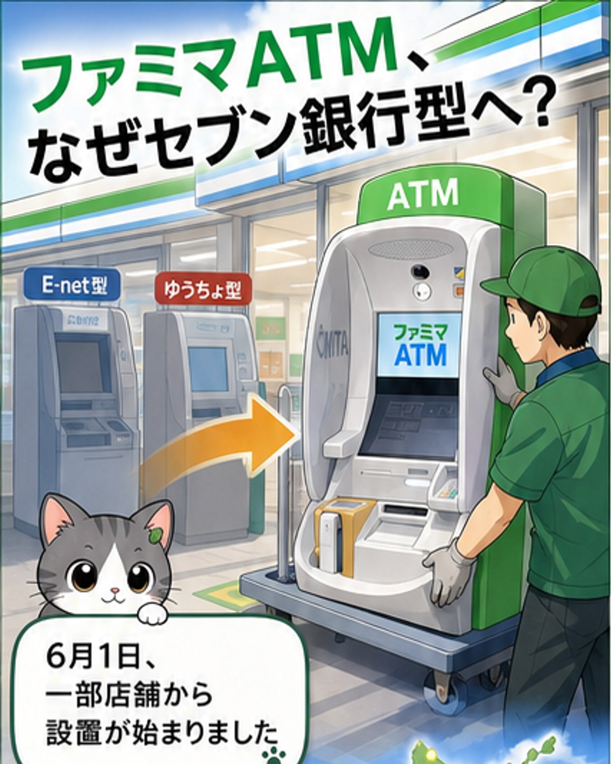 ファミマATMがセブン銀行に