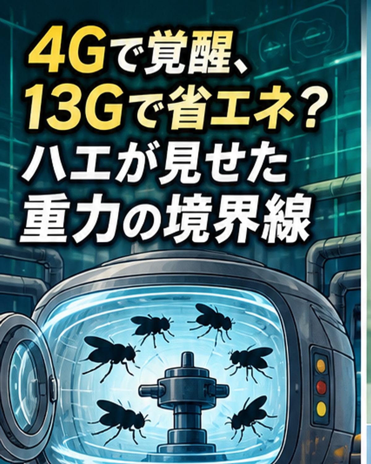 ショウジョウバエ、13Gの超重力に耐える