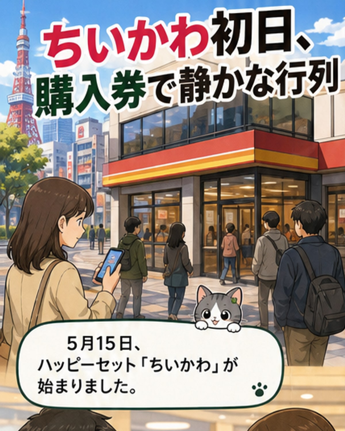 マクドナルド「ちいかわ」初日は購入券制
