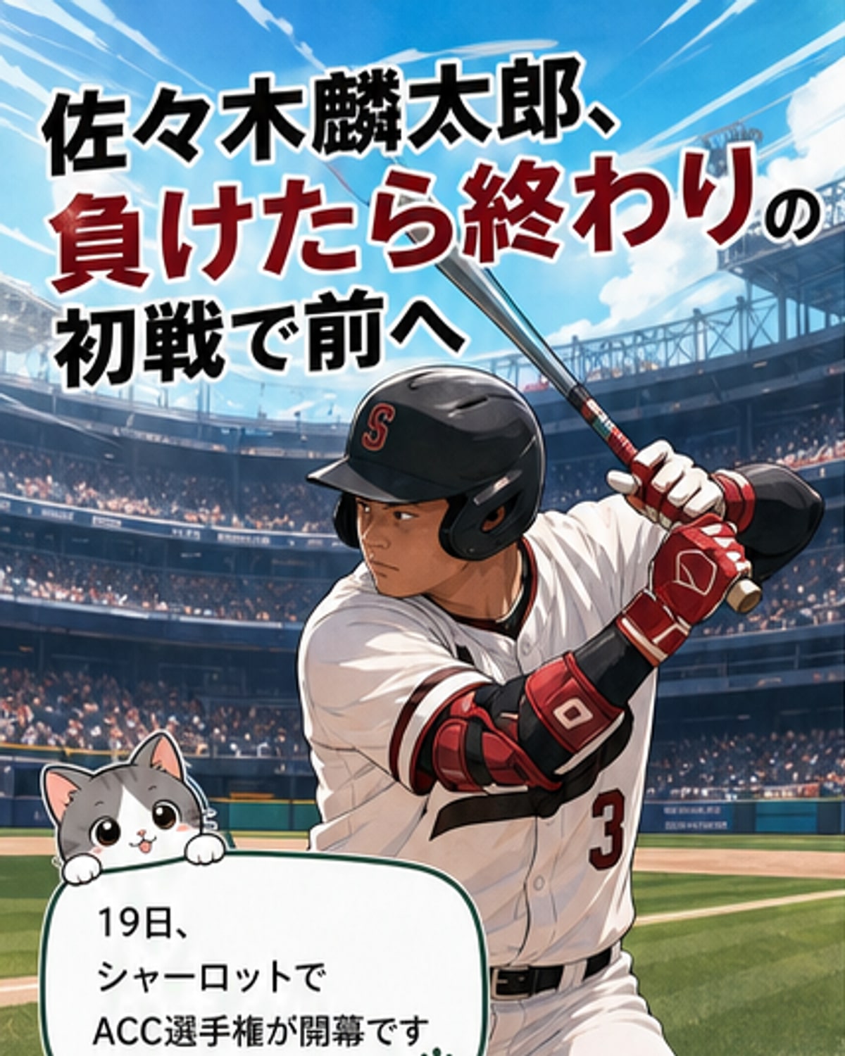 佐々木麟太郎、初戦突破で存在感