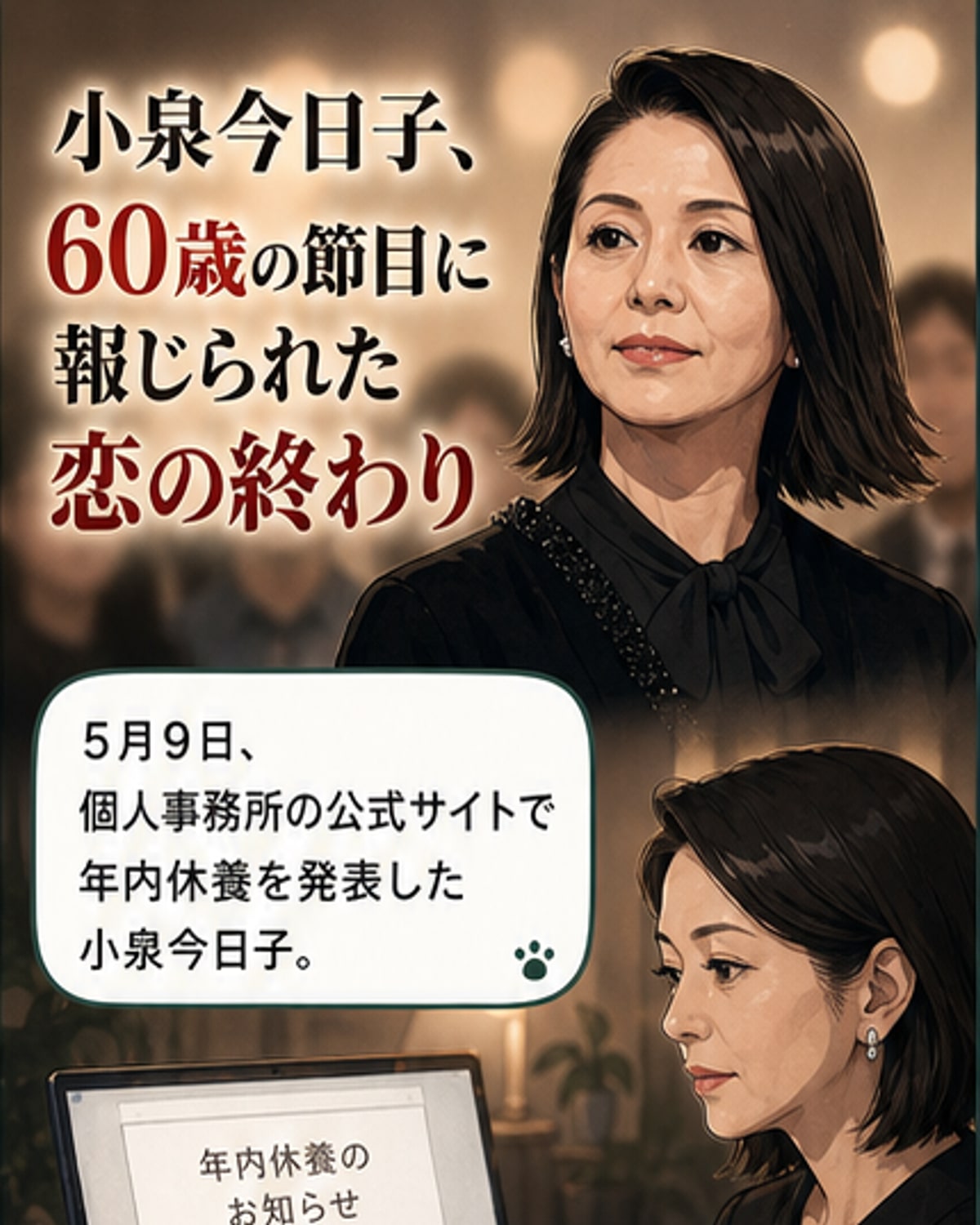 小泉今日子、豊原功補と破局のうわさ