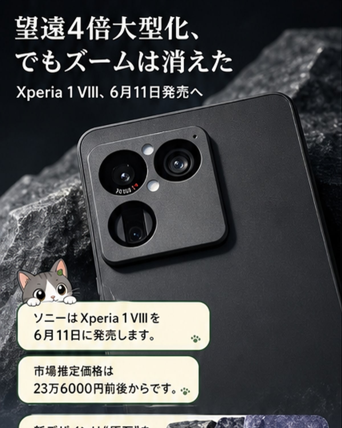 ソニー、Xperia 1 VIIIを発表